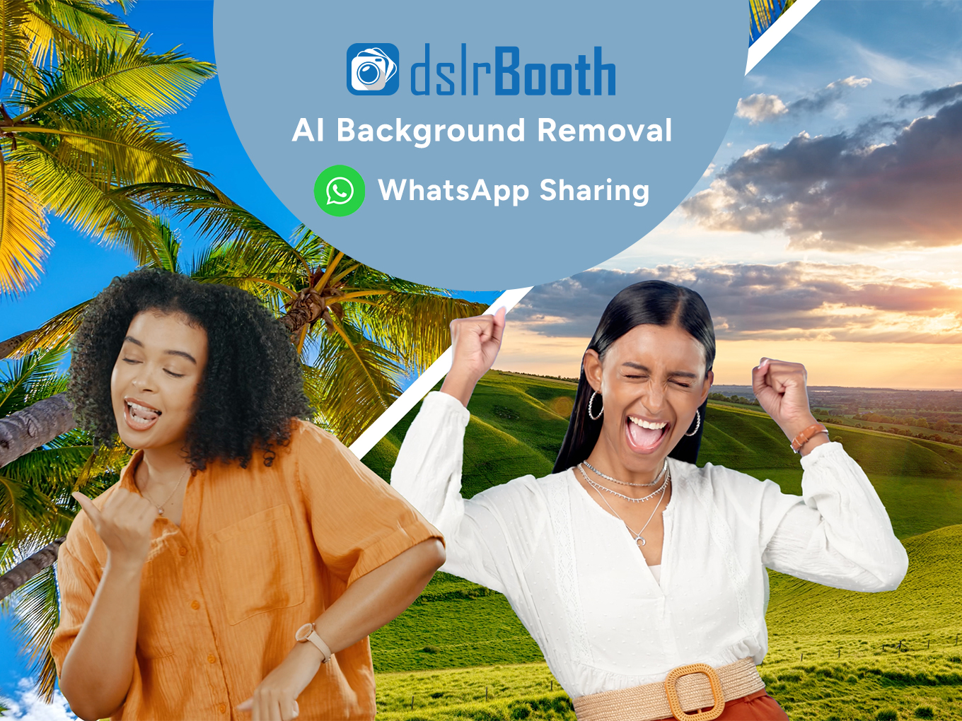 dslrBooth for Windows v7.46 – AI background removal and WhatsApp sharing