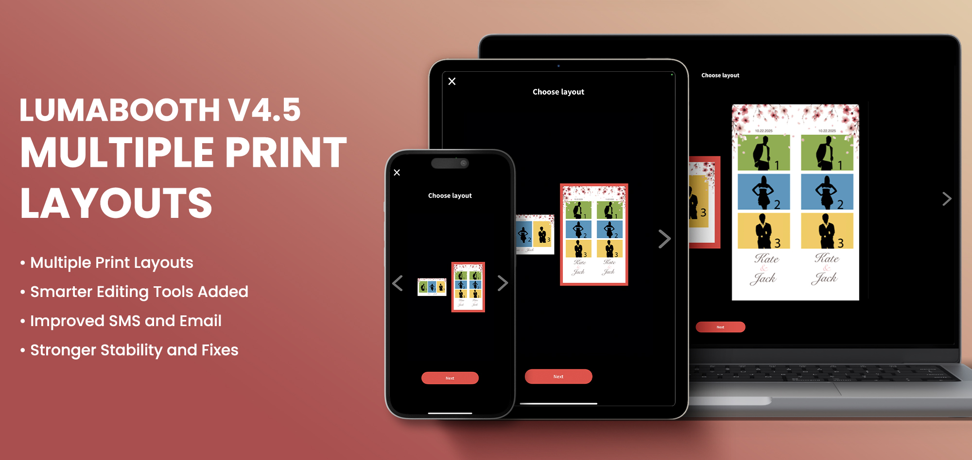 LumaBooth v4.5 – Multiple Print Layouts