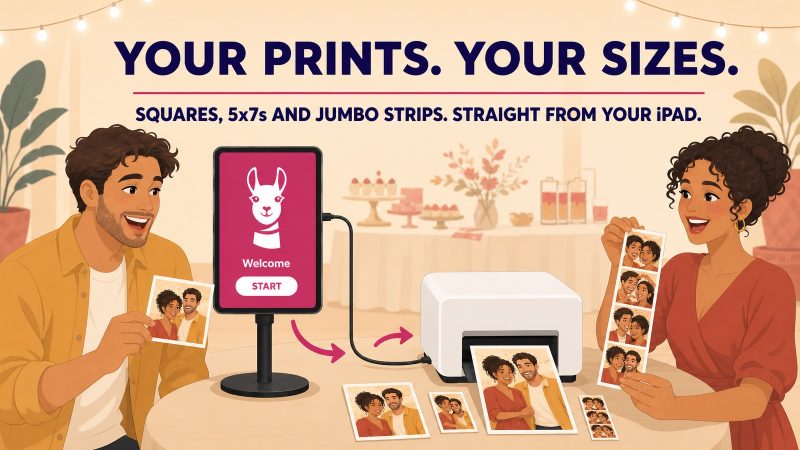 Your Prints, Your Sizes: Pick Any Print Size Over USB in LumaBooth 5.4.2